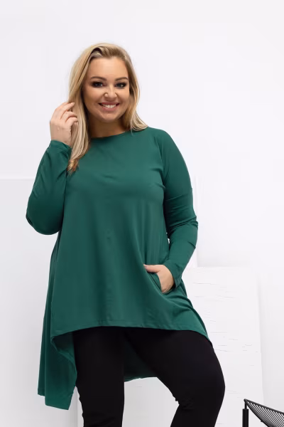 Bluzka Model RV-BZ-7054-1.06 Dark Green - Relevance — zdjęcie 3