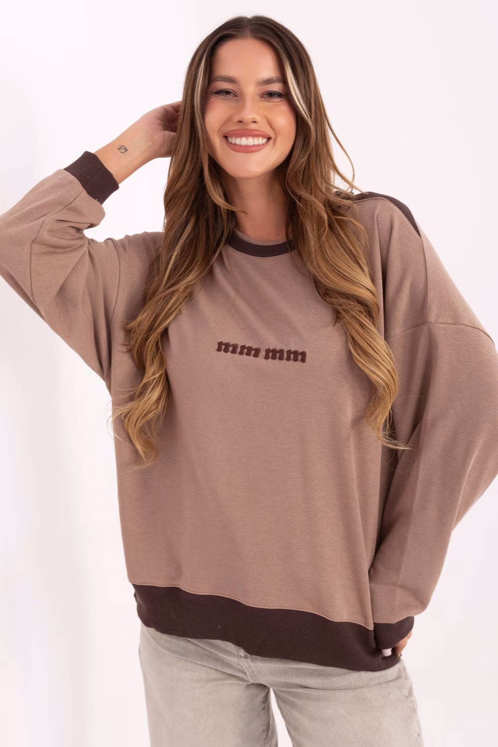 Bluza Damska Model RV-BZ-A878.51 Dark Beige - Relevance