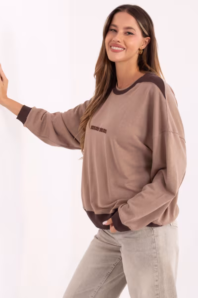 Bluza Damska Model RV-BZ-A878.51 Dark Beige - Relevance — zdjęcie 2