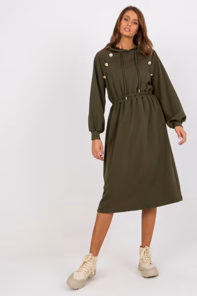 Sukienka Model RV-SK-8336.12P Khaki - Relevance — zdjęcie 1