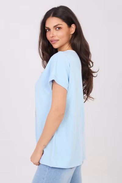 Bluzka Model RV-BZ-A1174.91 Light Blue - Relevance — zdjęcie 3
