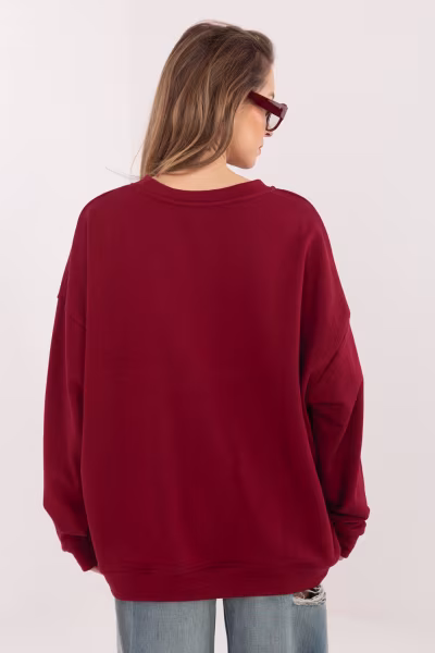 Bluza Damska Model RV-BL-A1182.46 Bordo - Relevance — zdjęcie 3
