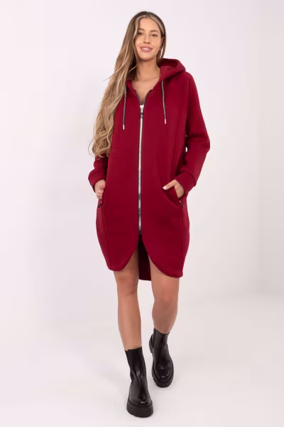 Bluza Damska Model RV-BL-A1027.79 Bordo - Relevance — zdjęcie 1
