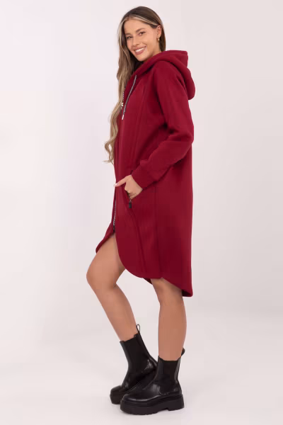Bluza Damska Model RV-BL-A1027.79 Bordo - Relevance — zdjęcie 2