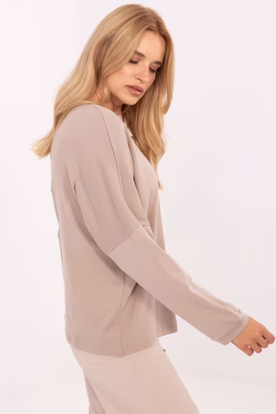 Bluzka Model RV-BZ-A823.49 Dark Beige - Relevance — zdjęcie 2