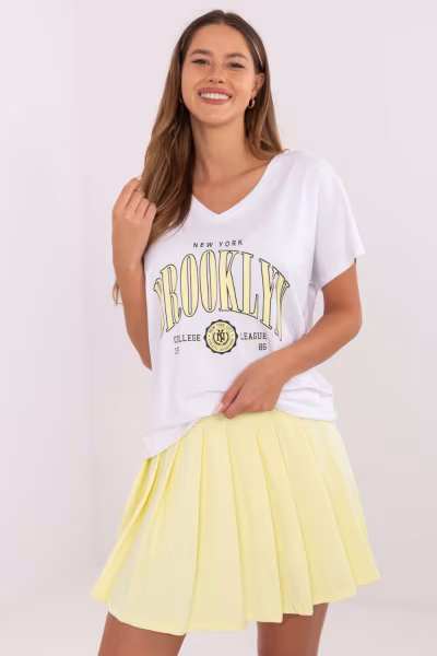 Spódnica Komplet Model RV-KMPL-A774.49 White/Yellow - Relevance — zdjęcie 3