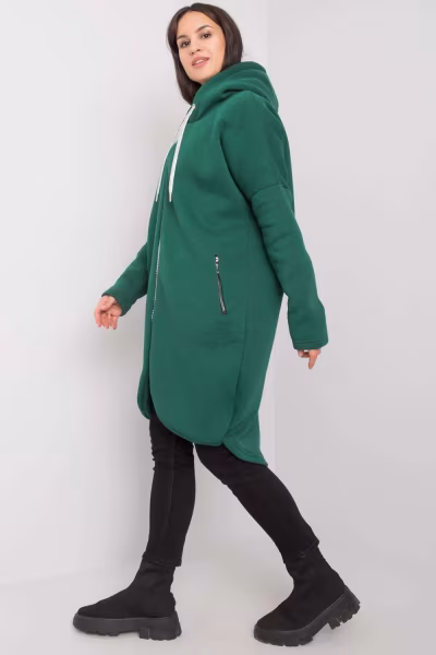 Bluza Damska Model RV-BL-5775.17X Dark Green - Relevance — zdjęcie 2