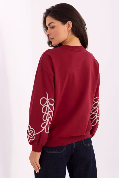 Bluza Damska Model RV-BZ-A175.02 Bordo - Relevance — zdjęcie 3
