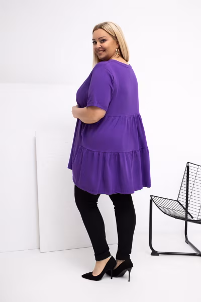 Bluzka Model RV-BZ-7923-1.34P Dark Violet - Relevance — zdjęcie 3
