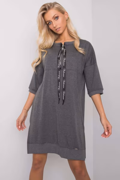 Sukienka Model RV-SK-6273.47P Dark Grey - Relevance — zdjęcie 1