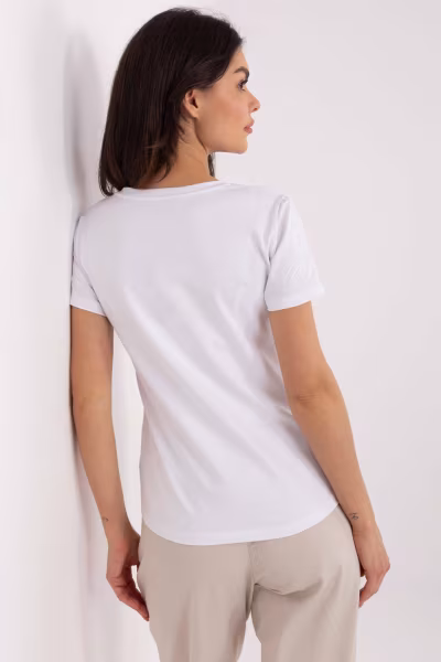 Tshirt Damski Model RV-TS-A518.55 White - Relevance — zdjęcie 3