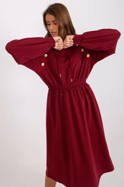 Sukienka Model RV-SK-8336.12P Bordo - Relevance — zdjęcie 1
