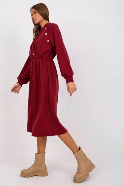 Sukienka Model RV-SK-8336.12P Bordo - Relevance — zdjęcie 3
