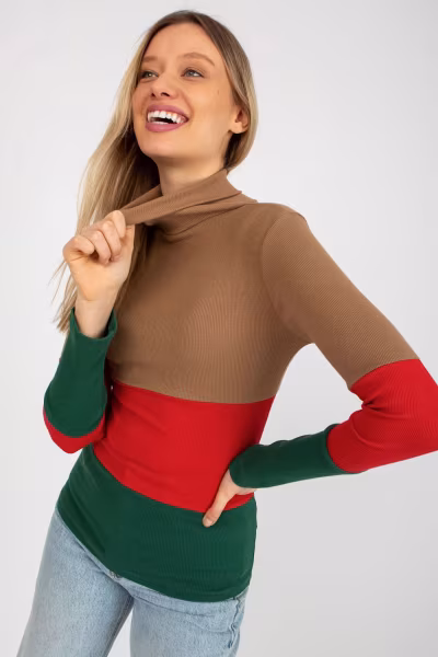 Golf Damski Model RV-BZ-8465-1.11P Camel - Relevance — zdjęcie 3
