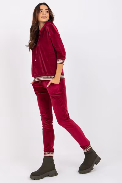 Spodnie Komplet Model RV-KMPL-8286.40 Bordo - Relevance — zdjęcie 1