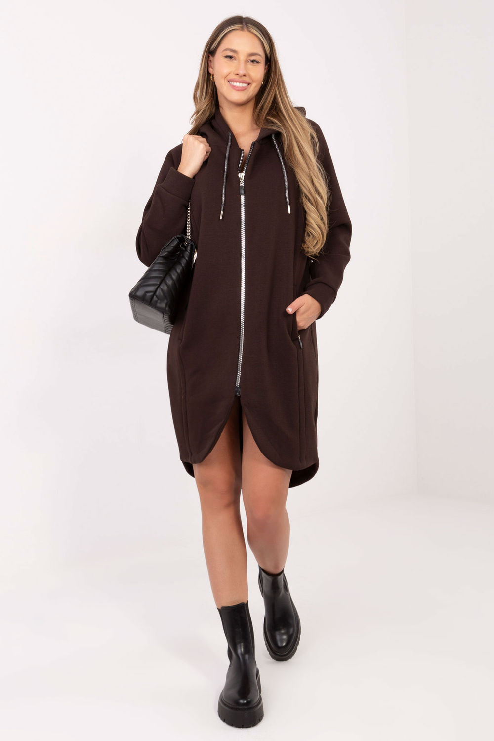 Bluza Damska Model RV-BL-A1027.79 Dark Brown - Relevance