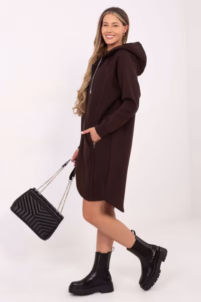 Bluza Damska Model RV-BL-A1027.79 Dark Brown - Relevance — zdjęcie 2