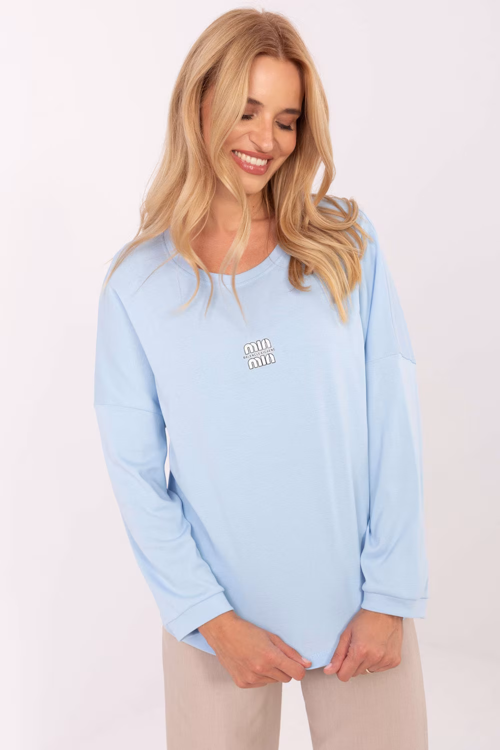 Bluzka Model RV-BZ-A823.49 Light Blue - Relevance