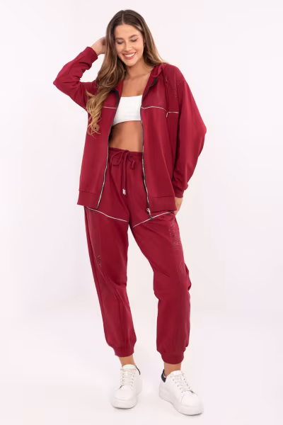 Spodnie Komplet Model RV-KMPL-A881.15 Bordo - Relevance — zdjęcie 1