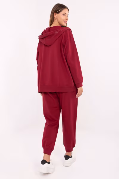 Spodnie Komplet Model RV-KMPL-A881.15 Bordo - Relevance — zdjęcie 3