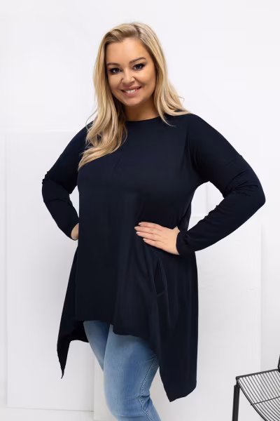 Bluzka Model RV-BZ-7054-1.06 Navy - Relevance — zdjęcie 1