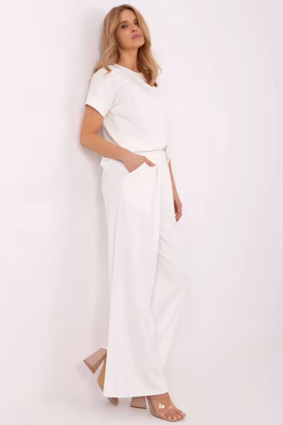 Spodnie Dresowe Model RV-DR-A613.69 Ecru - Relevance — zdjęcie 2