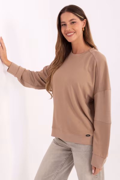 Bluza Damska Model RV-BZ-A906.59 Dark Beige - Relevance — zdjęcie 2