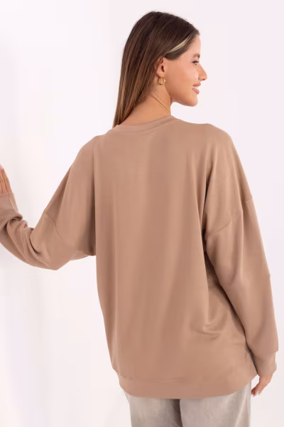 Bluza Damska Model RV-BZ-A906.59 Dark Beige - Relevance — zdjęcie 3