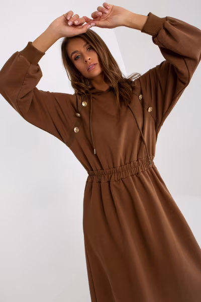 Sukienka Model RV-SK-8336.12P Brown - Relevance — zdjęcie 1