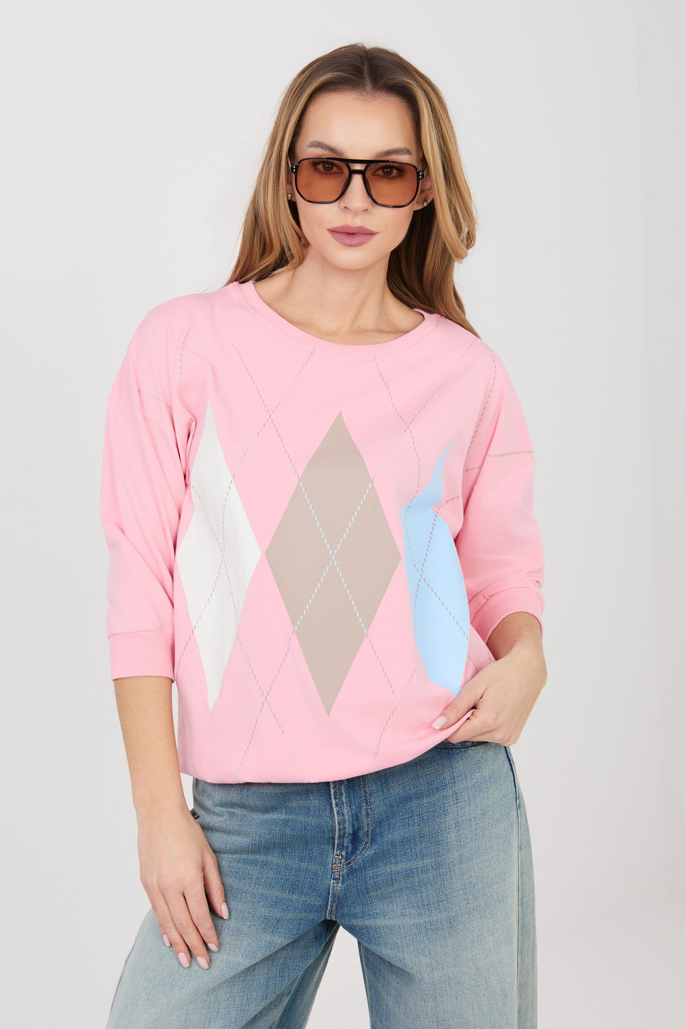 Bluzka Model RV-BZ-A1144.94 Light Pink - Relevance