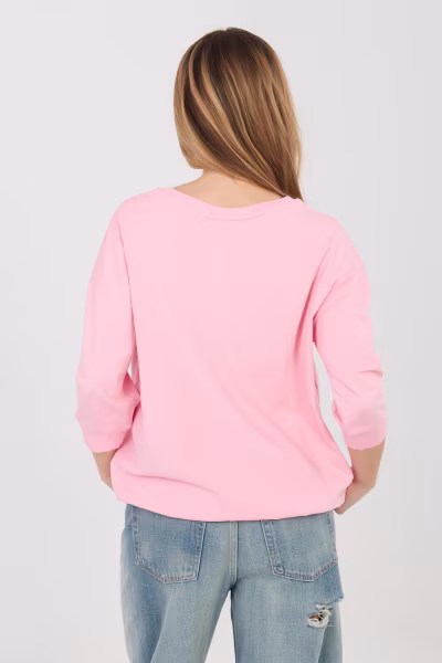 Bluzka Model RV-BZ-A1144.94 Light Pink - Relevance — zdjęcie 3