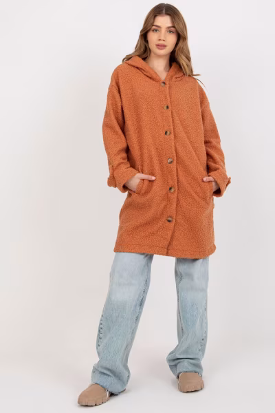 Płaszcz Damski Model RV-PL-8449.98P Dark Orange - Relevance — zdjęcie 1