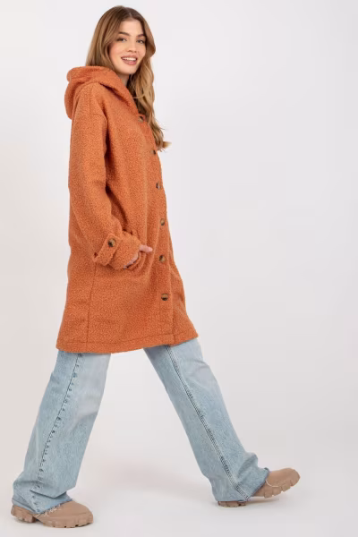 Płaszcz Damski Model RV-PL-8449.98P Dark Orange - Relevance — zdjęcie 2