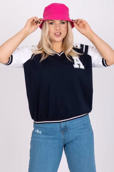 Bluzka model RV-BZ-7830.30 Navy - Relevance — zdjęcie 1