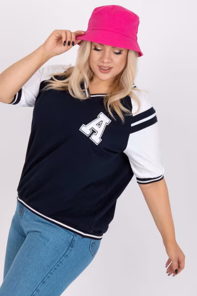 Bluzka model RV-BZ-7830.30 Navy - Relevance — zdjęcie 2