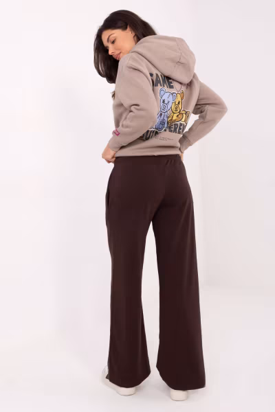 Spodnie Dresowe Model RV-DR-A590.08 Dark Brown - Relevance — zdjęcie 3
