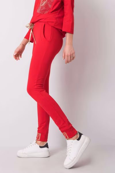 Spodnie Dresowe Model RV-DR-5980.12 Red - Relevance — zdjęcie 3