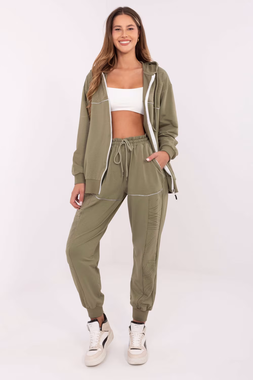 Spodnie Komplet Model RV-KMPL-A881.15 Khaki - Relevance