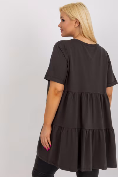 Bluzka Model RV-BZ-7923-1.34P Dark Khaki - Relevance — zdjęcie 3