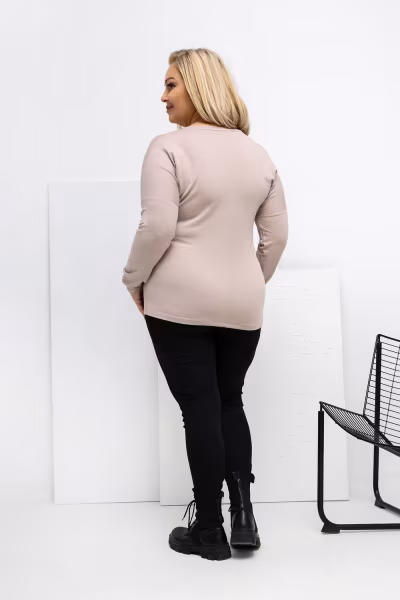Bluzka Model RV-BZ-A-161.63 Beige - Relevance — zdjęcie 3