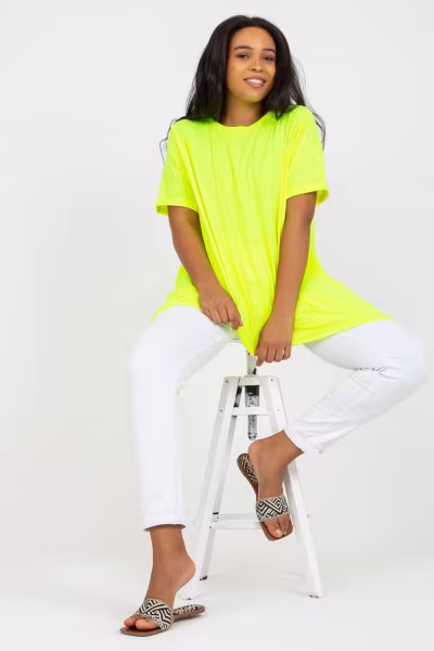 Tunika Model RV-TU-7853.50 Fluo Yellow - Relevance — zdjęcie 1