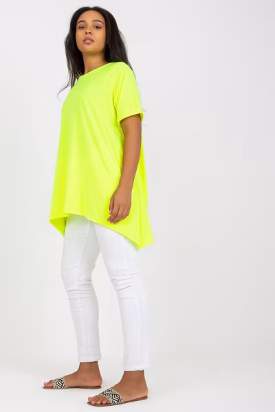 Tunika Model RV-TU-7853.50 Fluo Yellow - Relevance — zdjęcie 2