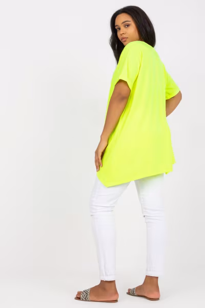 Tunika Model RV-TU-7853.50 Fluo Yellow - Relevance — zdjęcie 3