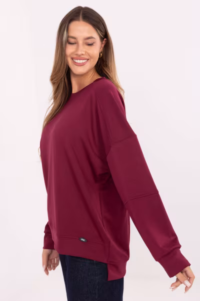 Bluza Damska Model RV-BZ-A906.59 Bordo - Relevance — zdjęcie 2