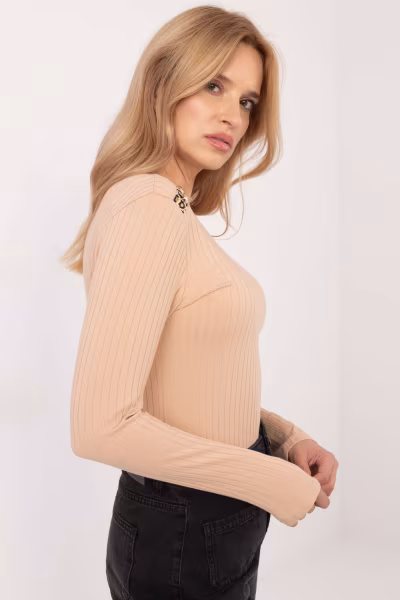 Bluzka Model RV-BZ-A-210.43 Camel - Relevance — zdjęcie 2