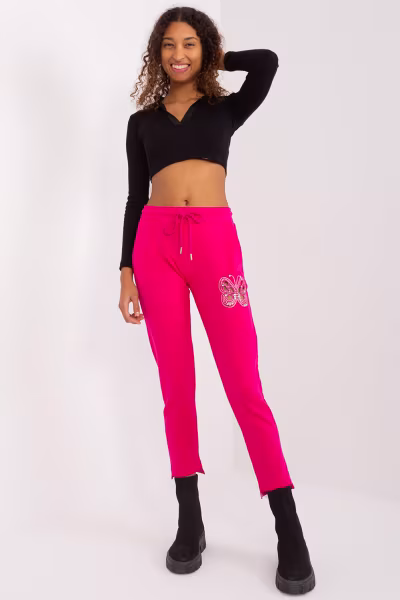 Spodnie Dresowe Model RV-DR-8835.10 Fuksja - Relevance — zdjęcie 3