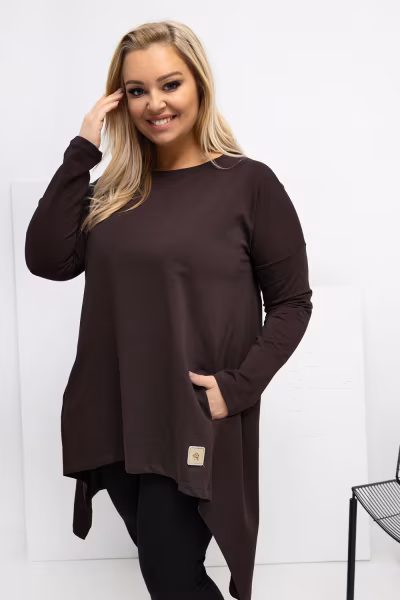 Tunika Model RV-TU-5042.09X Dark Brown - Relevance — zdjęcie 1