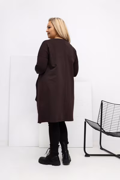 Tunika Model RV-TU-5042.09X Dark Brown - Relevance — zdjęcie 3