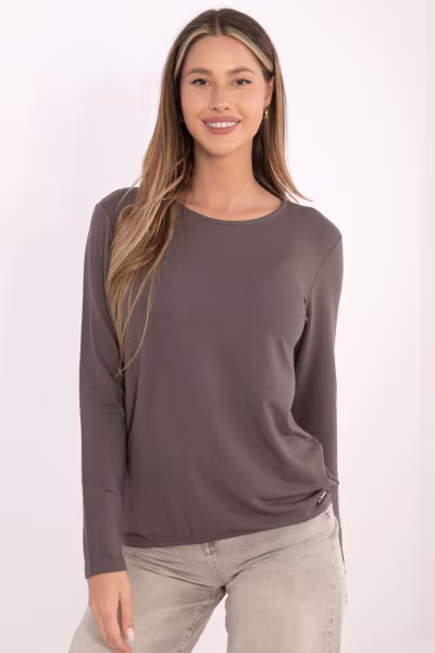 Bluzka Model RV-BZ-A-160.19P Grey/Beige - Relevance — zdjęcie 1