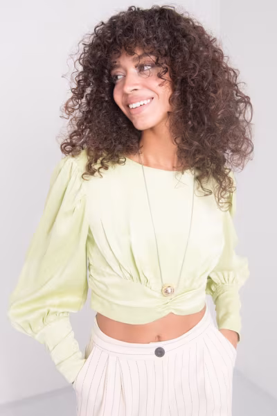 Bluzka Model 15578 Limonka - By Sally Fashion — zdjęcie 1